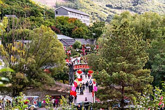 Scenic view of Ivory Mountain Hot Spring Resort in Tieling