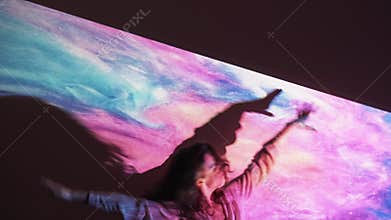 cosmic energy female spiritual dance infinity