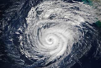 Super Typhoon, tropical storm, cyclone, hurricane, tornado, over ocean. Weather background. Typhoon,  storm, windstorm, superstorm
