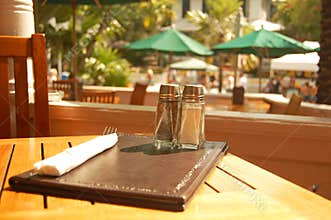 Cafe meal setting