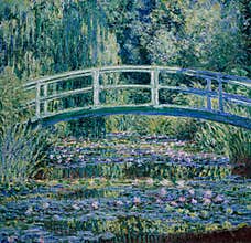 Claude Monet, Water Lilies and Japanese Bridge, 1899, Princeton University Art Museum, New Jersey, USA