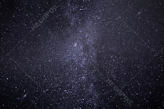 Beautiful milky way in the night sky