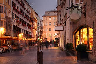 Herzog Friedrich Street in Innsbruck, Austria