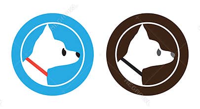 Chihuahua Dog Badge Symbol Logo Design