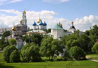 View of Sergiyev Posad in summertime, Russia