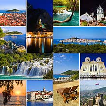Collage of Croatia travel images
