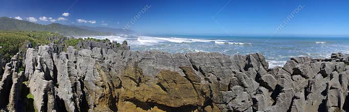 Pancake rock formation