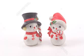 Snowman and Snow Woman