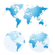 Vector maps of earth