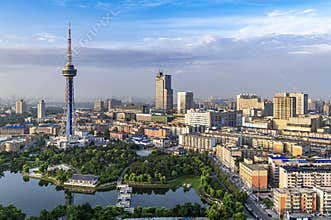 Morning view of Changchun City, China