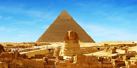 Great Pyramid - Panorama Giza, Egypt