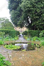 Small Pond In Front of Tintinhull House, Somerset, UK