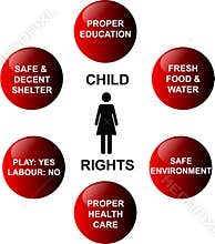 Child rights - vector