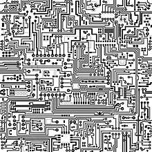 Vector seamless texture. Connections and contacts.