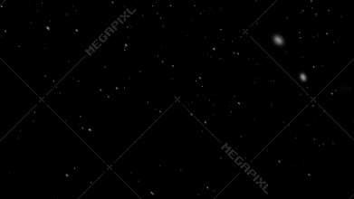 Snowfall on black background