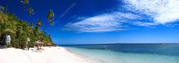 Tropical beach panorama