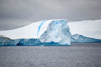 Break apart huge iceberg in Southern Ocean, Antarctica