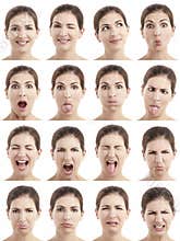 Multiple faces expressions
