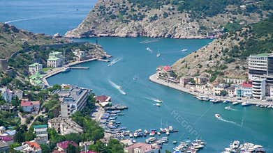 Balaklava bay on Crimean peninsula