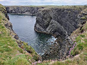 Folded rocks, County Clare, Ireland