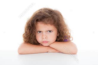 Sulky angry child