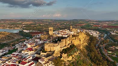 Flying around Arcos de la Frontera, Andalucia