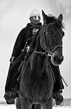 Medieval knight of St. John (Hospitallers)