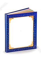 Blank fairytale book cover - clipping path