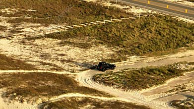 4x4 overlanding in the beach dunes