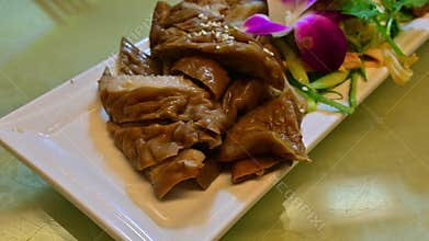 Beef Brisket marinated offal