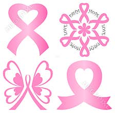 Breast Cancer Pink Ribbon Set/eps