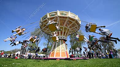Vintage carousel Merry-go-round