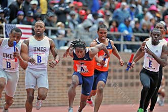 2012 Track and Field - baton handoff