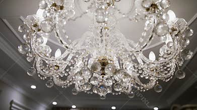 crystal chandelier in the palace