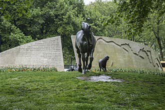 Animals in War Memorial  London  UK