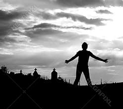 Zombie silhouette