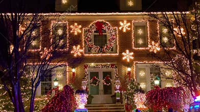 Dyker Heights Christmas lights, New York, USA