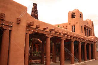 Santa Fe adobe architecture