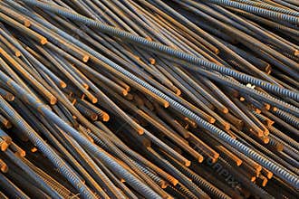 Twisted steel construction materials