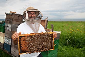 Happy beekeeper