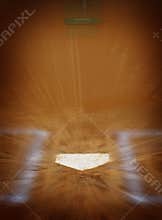 Baseball Homeplate Batter Box Chalk Line Brown Clay Dirt Zoom Action
