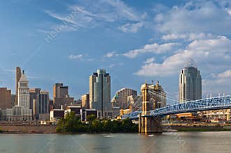 Cincinnati skyline.