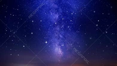 Seamless looping of twinkling stars, loop animation background.