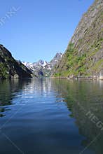 Trollfjord's summer mirrors