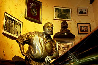 Hemingway statue Havana, Cuba