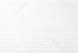 Grid Pattern of Miniature White Ceramic Mosaic Tiles with Soft Studio Lighting