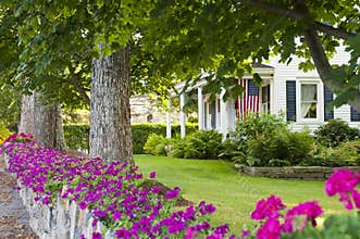 Country house rock garden