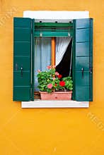Colorful houses of Burano, Venice, Italy