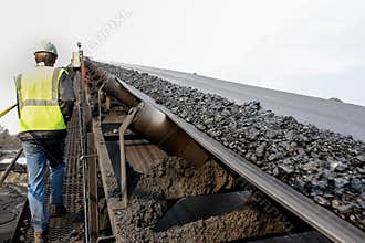 Man working in Coal Mining in South Africa