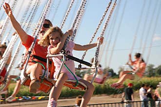 Amusement Park Swings